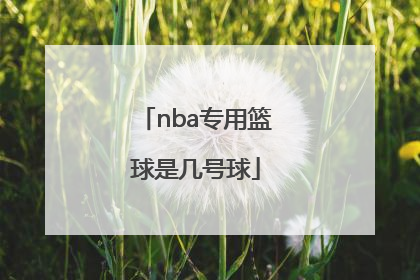 「nba专用篮球是几号球」NBA专用篮球是几号球